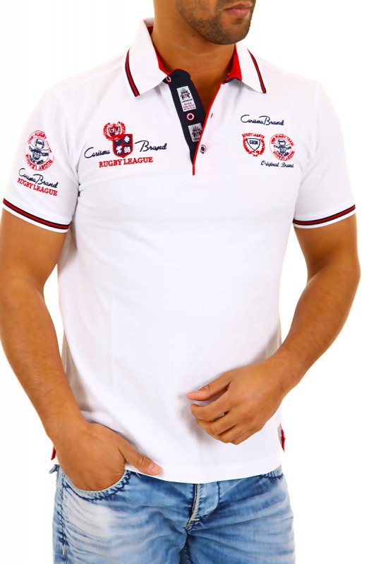 Tricou Polo Barbati Carisma Alb 4011